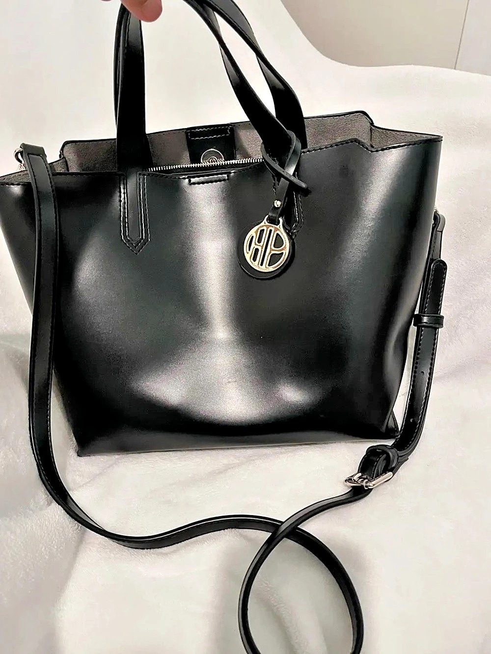Hush Puppies Black Tote Bag Like New